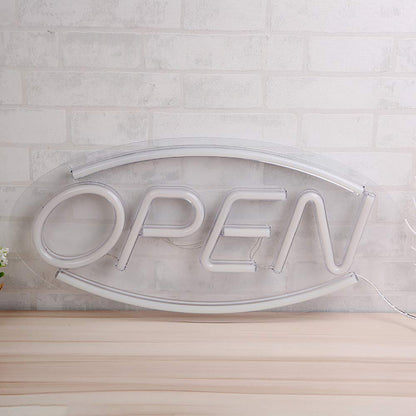 Wanxing LED Open Sign Neon Night Light for Room Decor, Bedroom, Bar, Pub, Hotel, Cafe, Restaurant, Game Room. Wall Art Decorative Sign, Powered by USB.