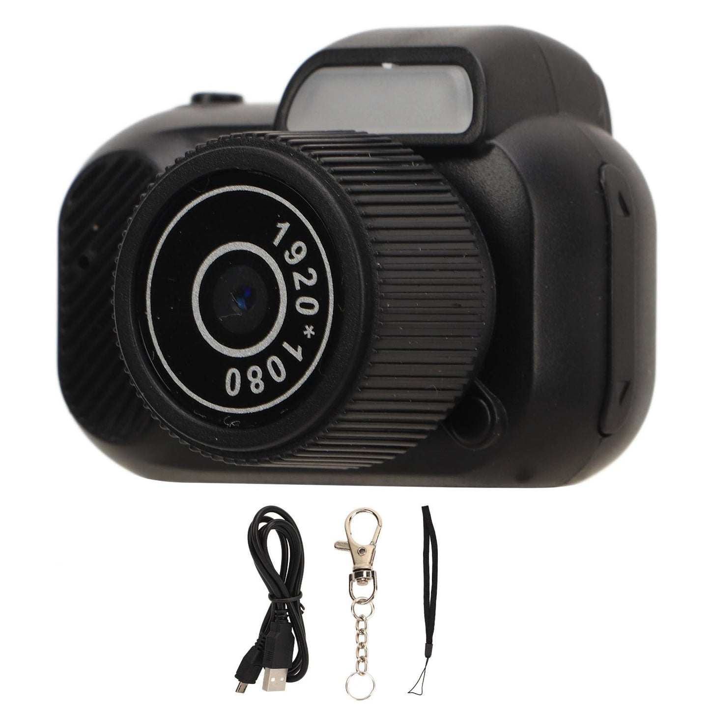 Sxhlseller Small Digital Camera - 0.96 Inch Screen FHD 1080P 30fps Video Camera with Hanging Chain, Rechargeable Keychain Camera for Kids Students Girls