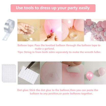 Balloon Garland Pink White Gold UNOEYSAT 120pcs Balloon Garland Set Helium Latex Balloons 4D Confetti Balloons for Girls Women Birthday Wedding Baby Shower Bachelorette Party Decor