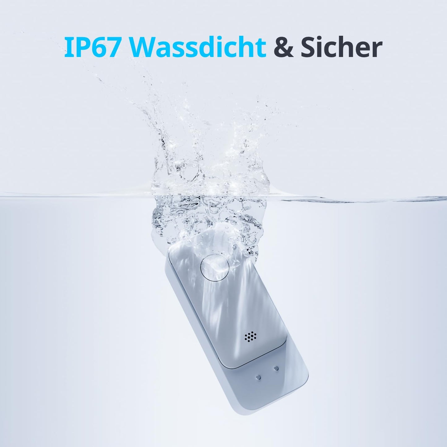 SwitchBot WiFi Water Sensor requires no hub (2.4G only), Smart Water Sensor 3 pack with 100dB Adjustable Alarm & App Notification, IP67 waterproof, Water Leak Detector for kitchen, bathroom, basement.