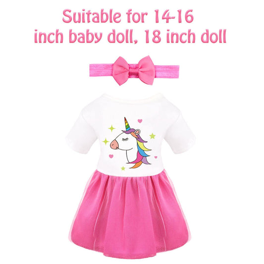 Baby doll accessories - Baby doll feeding and care set with diaper, doll changing bag, and bottles for girls' toy gift. Doll accessories include clothes for 14-16 inch, 18 inch, and 43 cm dolls.