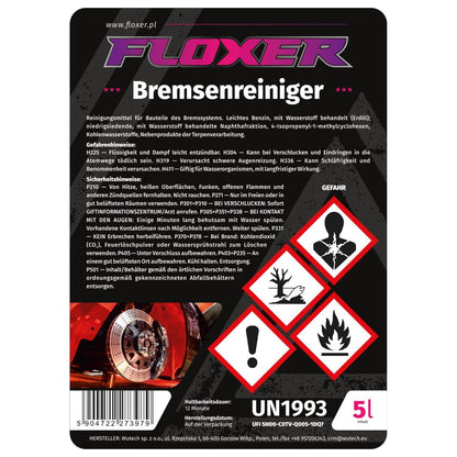 OOPS TOYS Brake Cleaner 5L canister, Degreaser Cleaner Assembly Cleaner Parts Cleaner Gentle & Residue-Free with Very Short Evaporation Time