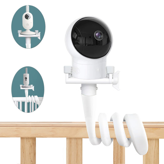 EYSAFT baby monitor mount, camera holder compatible with Philips Avent/GHB/BOIFUN/Eufy baby monitors. Smartphone holder compatible with most baby monitors.