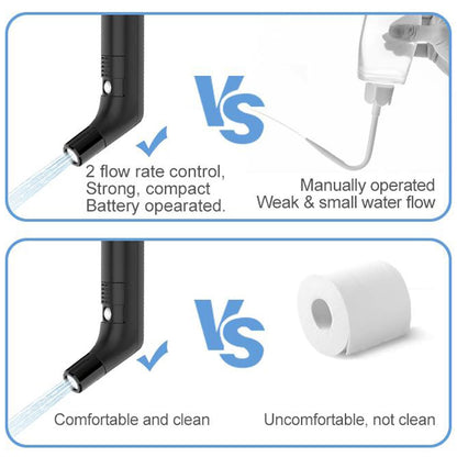Zooma Travel Bidet Electric, 2.3L Portable Bidet, Electric B-idet Handheld Sprayer for Toilet Outdoor, Camping Bottle Spray Bottle Hand Perineal Bottle for Women Men Kids