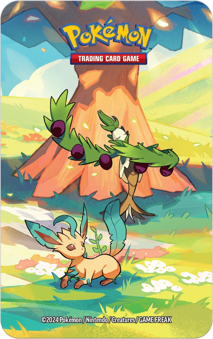 Pokémon Trading Card Game: Mini Tin Box Vibrant Paldea: Umbreon & Espeon (2 Booster Packs, 1 Sticker Sheet)