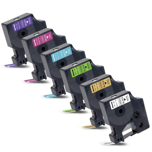 6x Labelwell 12mm Compatible Label Tape Replacement for 45013 COLORPOP 2056086 2056090 2056091 2056094 2056098 Tape for COLORPOP LabelWriter 450 DUO LabelManager 120P 160 210D 360D 420P 500TS