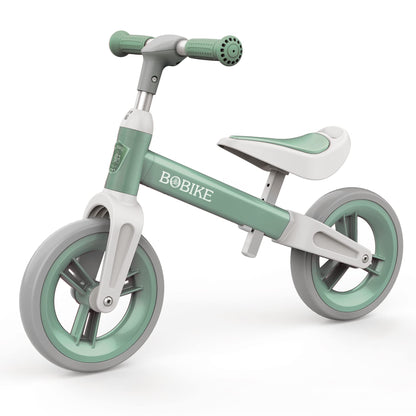 MHCYLION balance bike for kids aged 1.5-4 years up to 25 kg, adjustable handlebar and seat, handlebar lock, ultralight children's balance bike for boys and girls(Green)