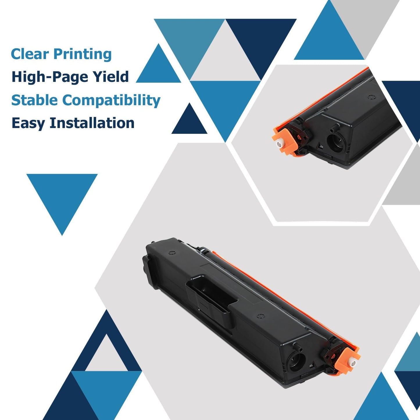 4-pack TN421 TN423 Compatible TN-421 Toner for Brother MFC L8690CDW MFC-L8690CDW HL-L8360CDW HL-L8260CDW DCP-L8410CDW MFC-L8900CDW TN-421BK TN-421C TN-421M TN-421Y (Black Cyan Yellow Magenta)