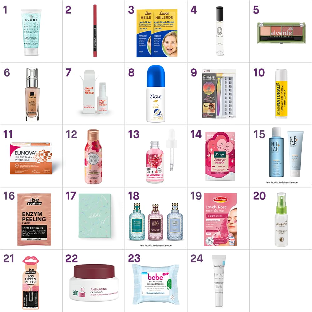 Pink Box Premium Advent Calendar 2024 | 24 trendy & high-quality beauty products worth over $380 | The premium beauty advent calendar for beauty-loving, young women.