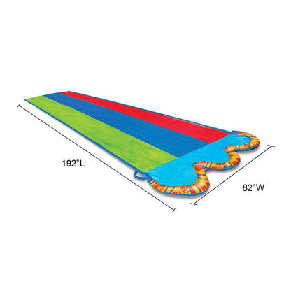 BANZAI Speed Triple Water Slide Duel Waterslide 487 cm with Sprinkler
