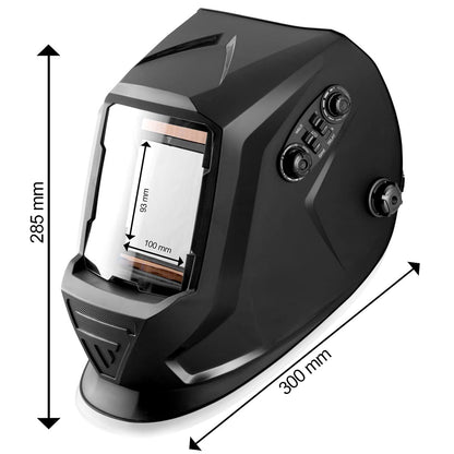 STEELWORKS ST-990 XTC REAL Colour fully automatic welding helmet Welding mask Real Color, Optical Class 1/1/1/1 with extra large field of view including 5 spare lenses and bag.