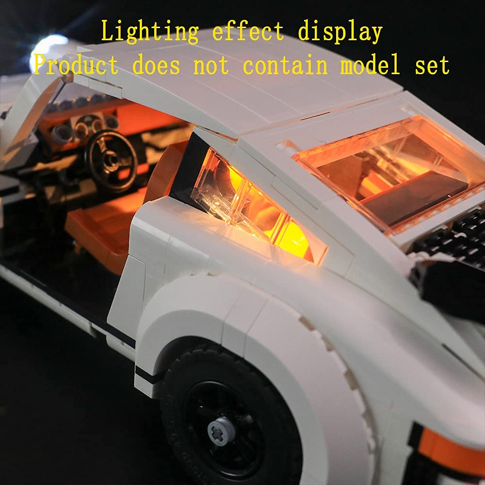 GEAMENT LED Light Kit for 2021 Porsche 911 - Compatible with Lego 10295 Creator Expert model (model set not included)