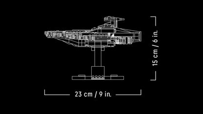 LEGO Star Wars 75404 Assault Ship of the Acclamator class from Attack of the Clones - Starship for collecting, building, and displaying - fantasy building set - gift for adult and teenage fans