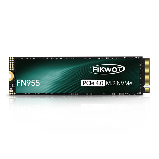 Fikwot FN955 2TB M.2 PCIe Gen4 Internal Solid State Drive with Graphene Thermal Conductive Adhesive - Up to 7350 MB/s, Dynamic SLC Cache, Compatible with laptops and PC desktops.
