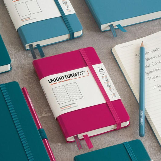 LEUCHTTURM1917 355286 Notebook Softcover Pocket (A6) dotted, Berry