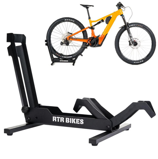 RTR BIKES Brutus Professional Free-standing Bike Stand - Perfect for your garage, home, or bike shop.
