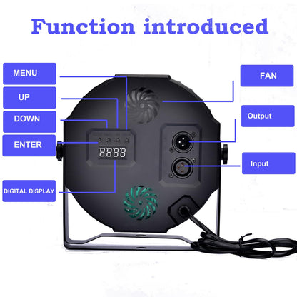 LED Par Spotlight 36 LED Stage Light Disco Light Party Light DJ Light RGB with Remote Control Stage Lighting 7 Lighting Modes for KTV DJ Bar Party Wedding Halloween Christmas