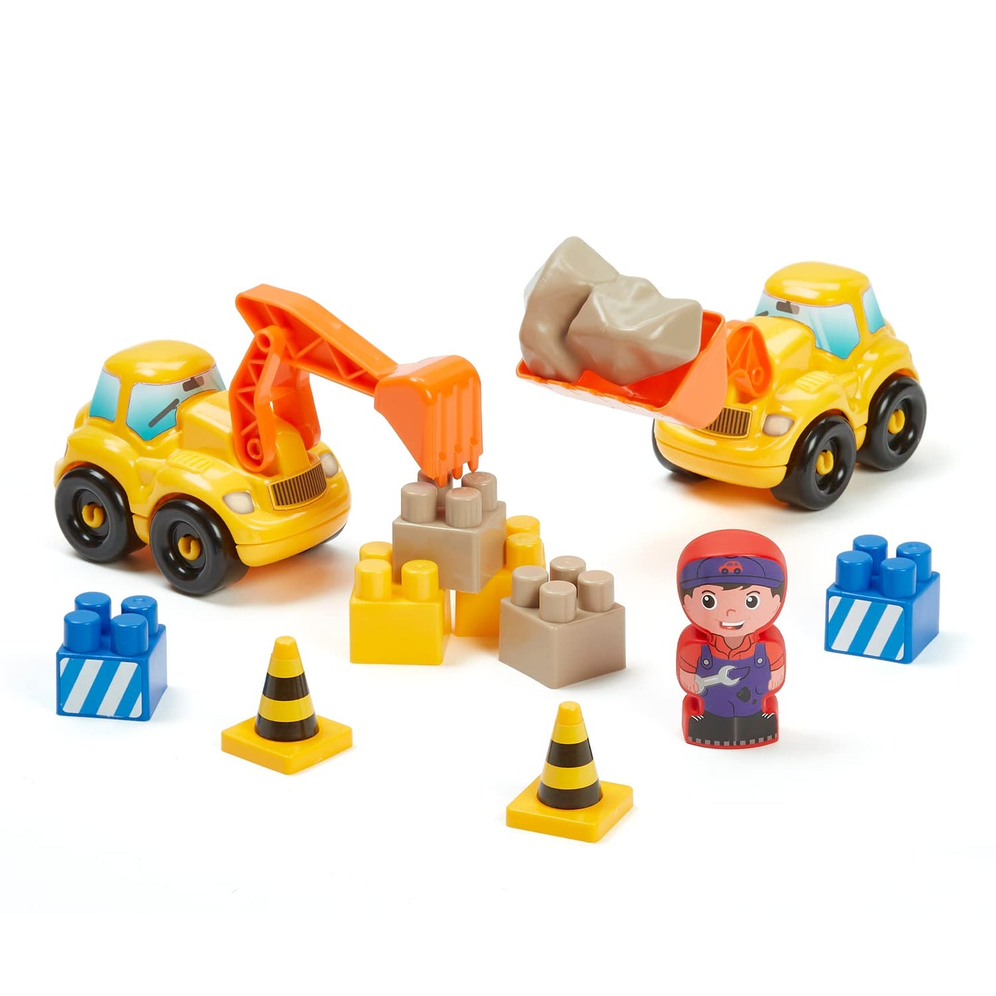 Ecoiffier Toy - 2999 - Construction + Crane - Abrick - Construction toy for kids - Ages 36 months and up - Origin France guaranteed