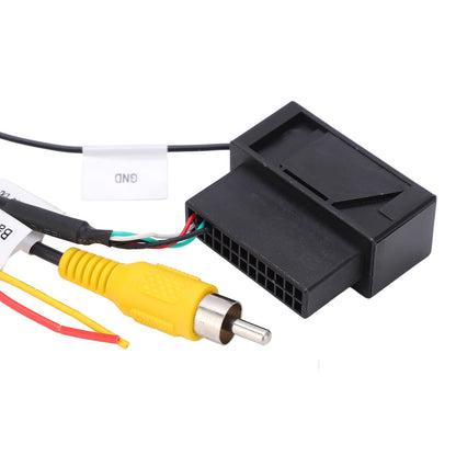 Reverse camera converter, 12V 5W RGB to AV decoder box adapter for automotive use.