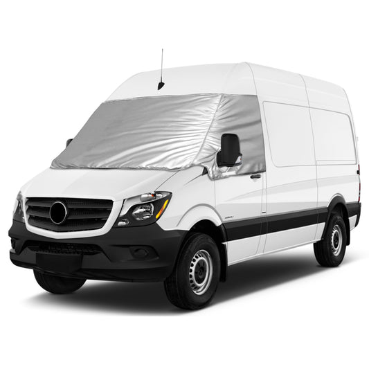 Windshield Wrap Cover Replacement for Mercedes Sprinter 2006-2018, Car Windshield Cover Replacement for VW Crafter 2006-2017, 600D Luxury Sunshade Waterproof Snow-Ice Protection