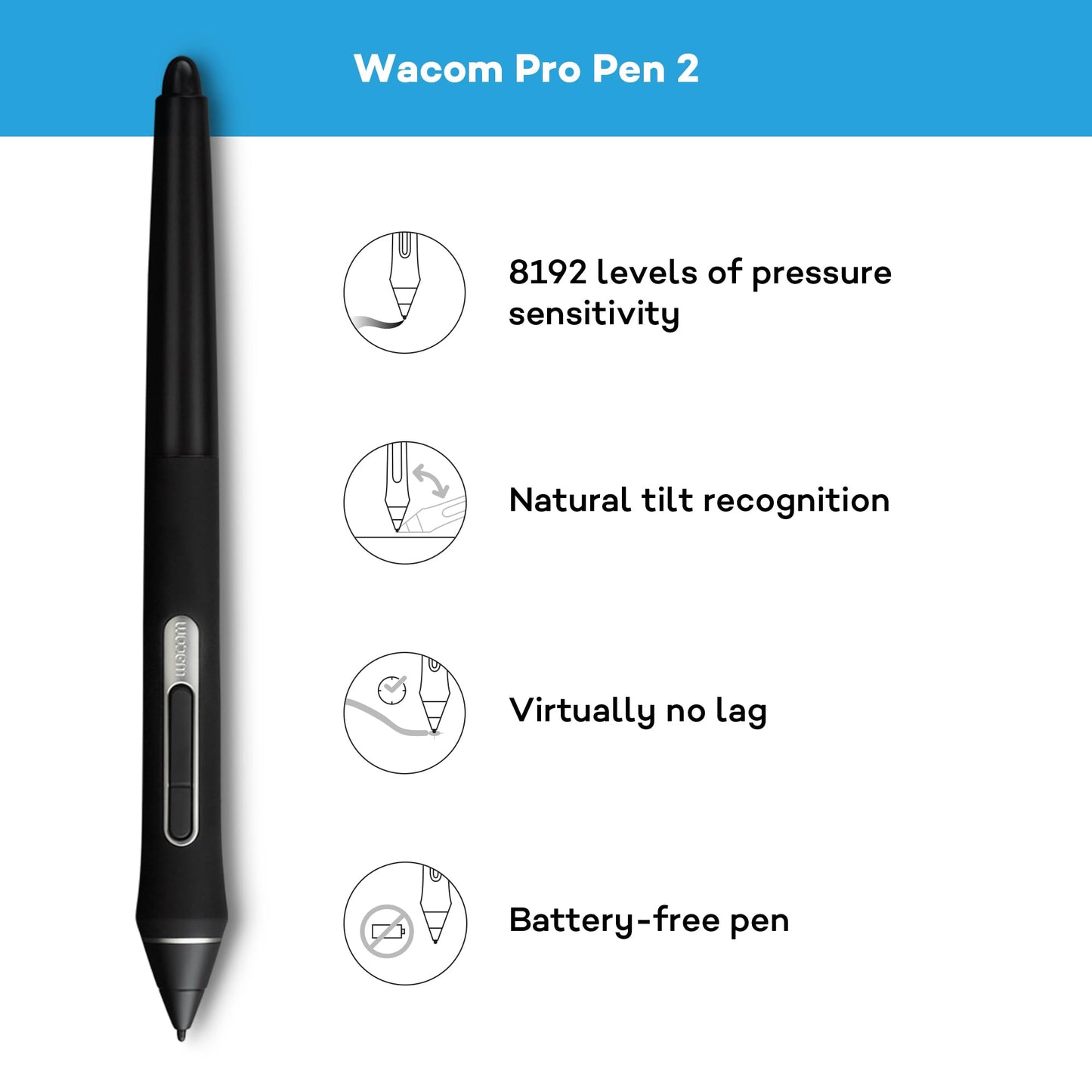 Wacom Intuos Pro graphic tablet (Size: S) - Small, professional pen tablet (includes Wacom Pro Pen 2 stylus with spare nibs, compatible with Windows & Mac) - Ideal for home office & e-learning.