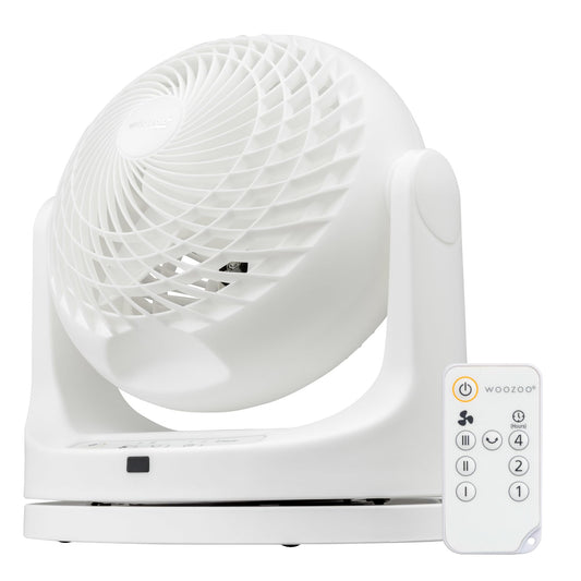Iris Ohyama Woozoo, 23㎡, Fan, White, 3 speeds, Remote Control, Oscillating, Silent, Table Fan, Desk Fan, Floor Fan, Portable, Cooling, PCF-MKC18