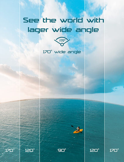 Apexcam M80Air Action Cam 4K30FPS 20MP WiFi Sports Camera Underwater Camera 40m Waterproof 170° Wide Angle 2.4G Remote Control 2x1050mAh Batteries with Accessory Set.