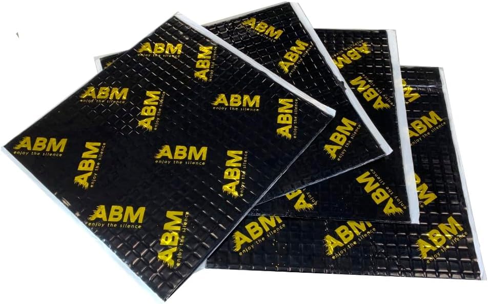 ABM Alubutyl BLACK 2.0 mm x 40 cm x 5 meters = 2 m² Self-adhesive Alubutyl soundproofing mat, car insulation, vehicle insulation.