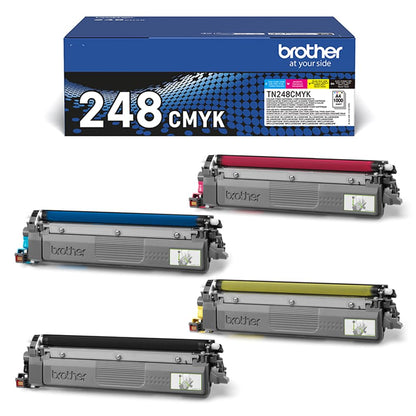 Brother Original TN-248VAL Toner Cartridges Value Pack Cyan/Magenta/Yellow/Black