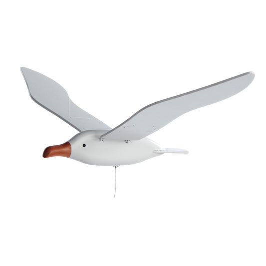 Helga Kreft 04021 Rocking bird "Arrow" made of beech wood, wingspan 55 cm, calming and decorative, Made in Germany.