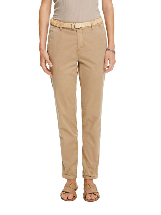 ESPRIT Women's 993EE1B312 Pants, 240/Taupe, 32W/32L
