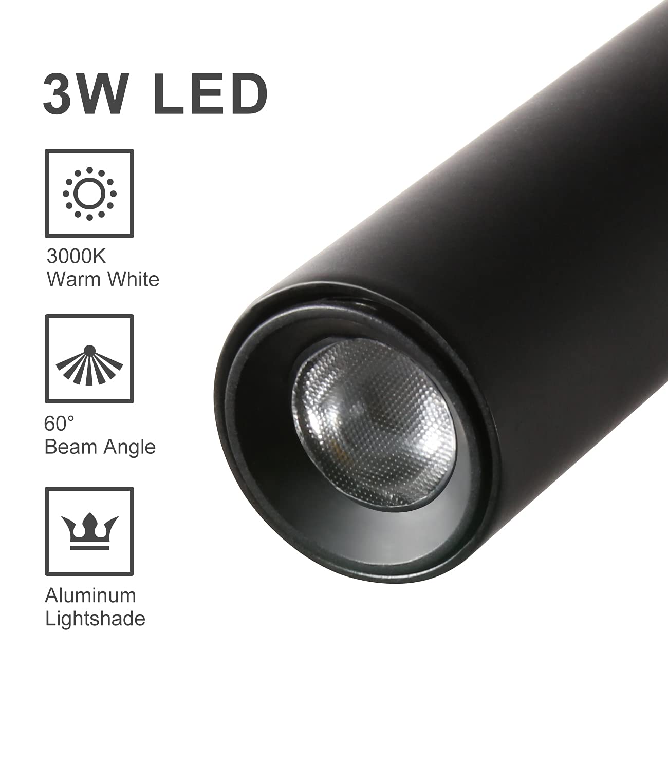 DAWALIGHT Swan Neck Lamp 2 Pack, 3W LED 3000K Warm White Wall Lamp Reading Lamp Wall Mount with Switch Bed Reading Light Wall Mount pure Bedroom, Aluminum, Black