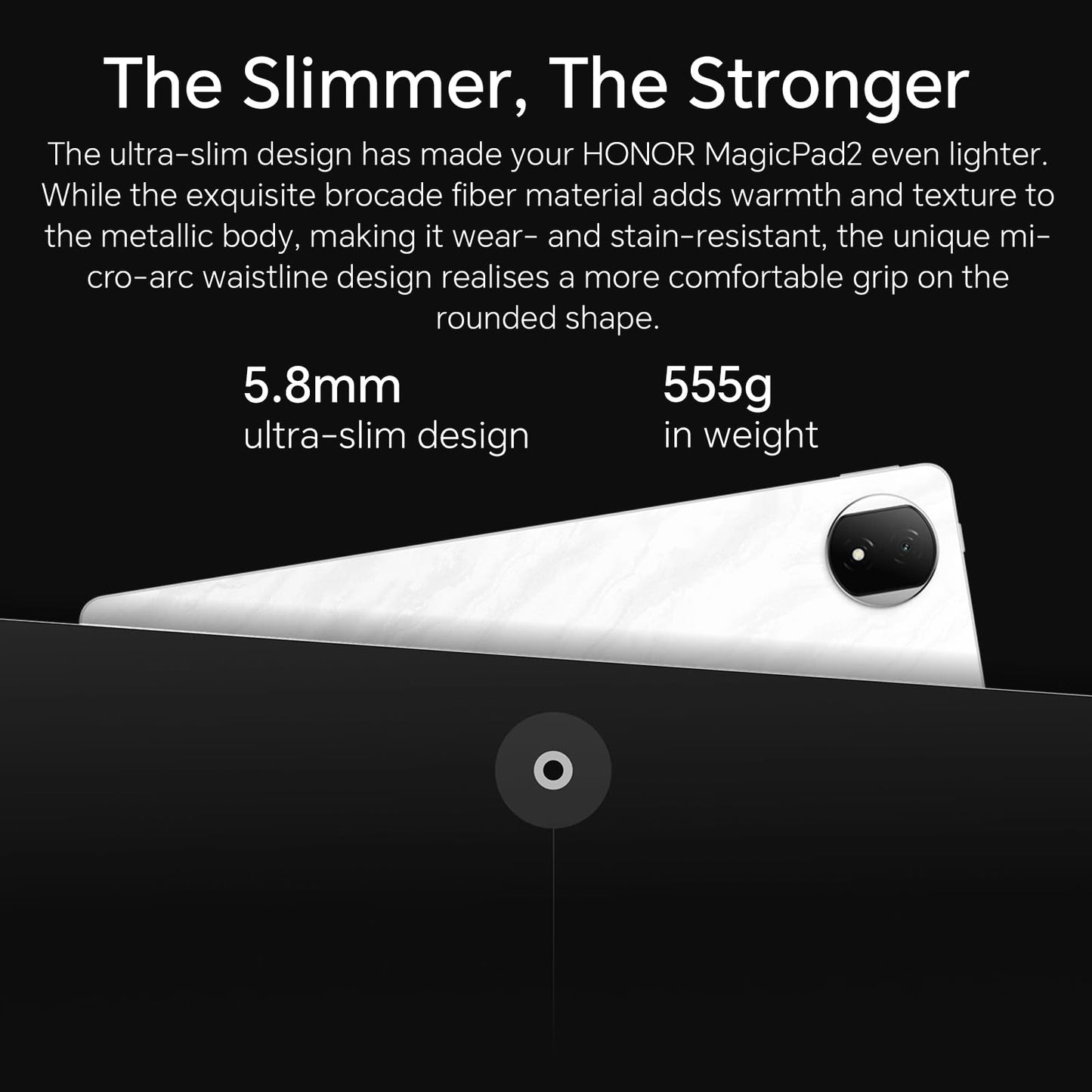 HONOR MagicPad2 Tablet 12GB+256GB, 12.3 inch 144Hz OLED display, Snapdragon 8s Gen 3, 10050mAh battery, 8 speakers, Android 14 tablet WiFi version, Google services, black.