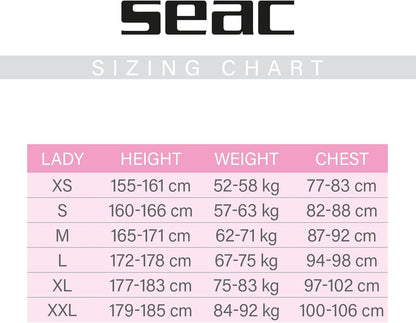 Seac Women's Neoprene and more SEALIGHT Shorty Wetsuit, Multicolor, XL