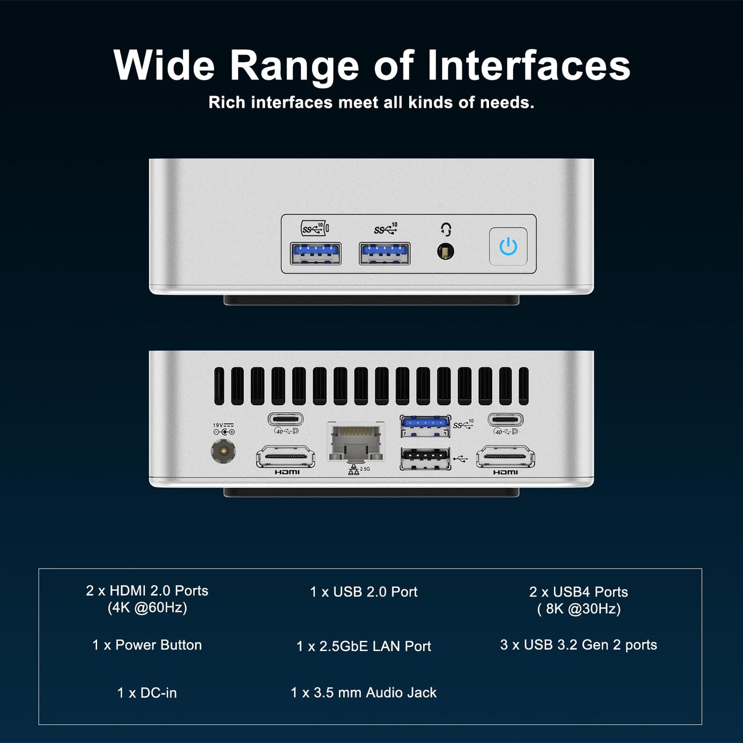 GEEKOM XT12 Pro Mini PC, Intel i9-12900HK (14 cores, 20 threads, 24MB cache, 5.0 GHz) NUC Desktop PC, Wi-Fi 6E Mini Computer, 32GB DDR4 Windows 11 Pro 1TB Mini NUC Computer, 2*USB4 | 8K UHD