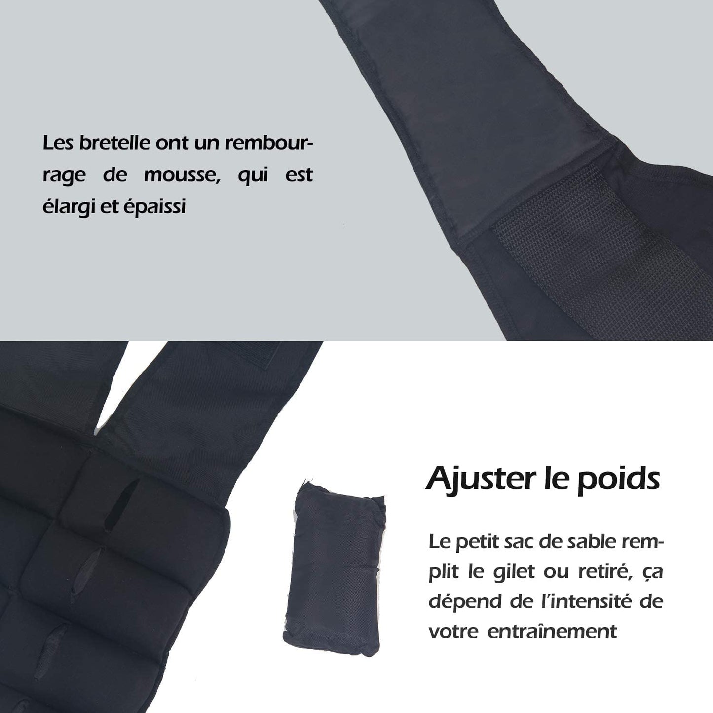 ISE 25kg weighted vest warning vests for weight training strength training exercise