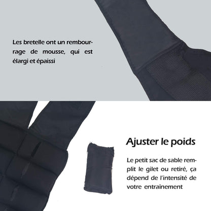 ISE 25kg weighted vest warning vests for weight training strength training exercise