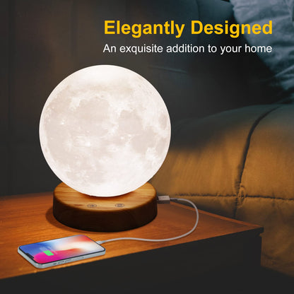 Deng Jr daylight lamp 10000 Lux Moon light therapy lamp, simulation of daylight, UV-free sunlight lamp with remote control, 3 color temperatures, adjustable light intensities, and timer