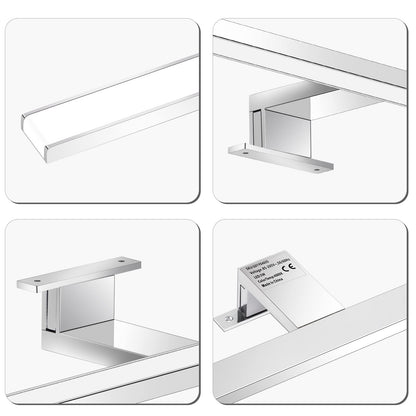 ERWEY 2 in 1 LED Mirror Light IP44 Bathroom Light Neutral White Makeup Light 230V Cabinet Light Mirror Cabinet Surface Mount Light Bathroom Clamp Light Wall Light (30cm 4000K 5W)