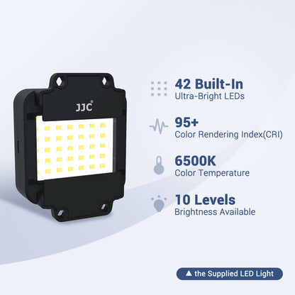 JJC ES-2 film digitization adapter with 6500 K USB LED lighting set, negative film copy scanner. Convert 35mm negatives to digital JPEG.