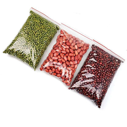 1000 pieces of resealable zip bags, poly bags, quick closure bags, LDPE, 100 x 150 mm.