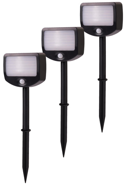 Northpoint LED Battery Floodlight Security Light 3-Pack with Wireless Activation Motion Detector Twilight Sensor (Outdoor)