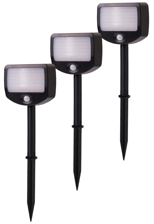 Northpoint LED Battery Floodlight Security Light 3-Pack with Wireless Activation Motion Detector Twilight Sensor (Outdoor)