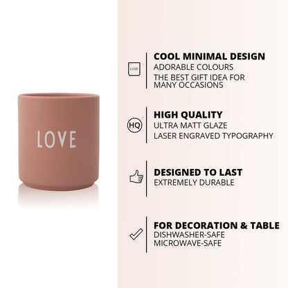 Design Letters favorite cup Nude Love Mug | Porcelain Coffee Cup | Decorative Coffee Mugs | Personalized Gifts for Girlfriend, Wedding Gift | Mug with Saying | Tea Cup 250 Ml