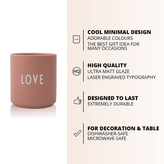 Design Letters favorite cup Nude Love Mug | Porcelain Coffee Cup | Decorative Coffee Mugs | Personalized Gifts for Girlfriend, Wedding Gift | Mug with Saying | Tea Cup 250 Ml