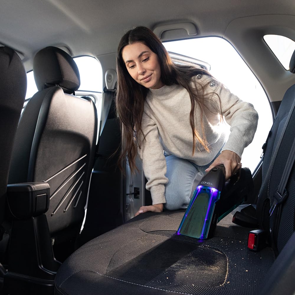 Cecotec Upholstery Cleaner Conga Hand Carpet & Spot Clean 1500. 50W, water sprayer, clean water tank, dirty water tank, brush, 20min battery life.
