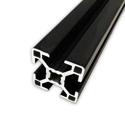 Aluminum profile 30x30 mm | Slot 8 | Length 1600 mm = 160 cm | black anodized E6/C35 | Aluminum profile | Slot profile | Lightweight | Mounting system