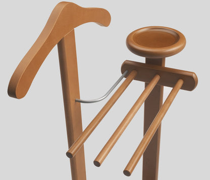 Arredamenti Italia valet stand for bedroom ANTIMO, wood - color: cherry wood AR-It The Heart of Wood