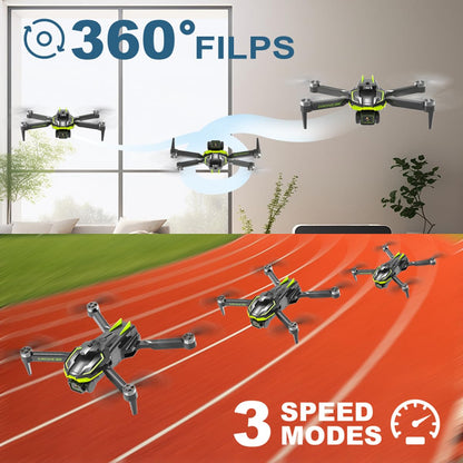 Drone with 4K camera for kids and adults, featuring brushless motor, foldable quadcopter with WiFi transmission, 35 mins long flight time. Beginner drone toy gifts for boys and girls.