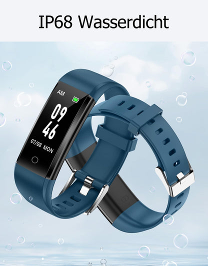 GRV Pedometer Watch without Bluetooth/App/Phone for Women and Men, Kids Fitness Tracker with Pedometer, Calorie Counter, Sleep Monitoring, IP68 Waterproof